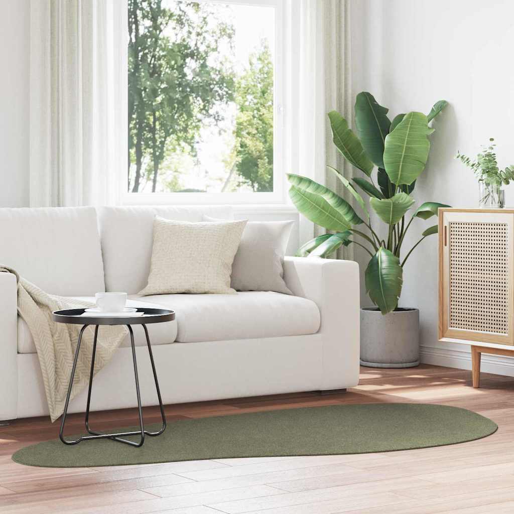 vidaXL Tapijt HUARTE Bosgroen 100 x 200 cm Polyester