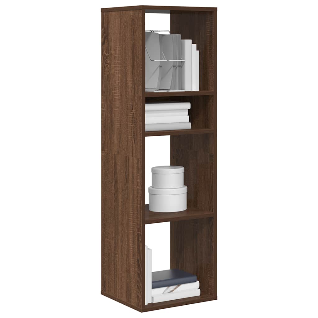 Boekenkast 34x31x112 cm bewerkt hout bruin eikenkleur is nu te koop bij PeponiXL, paradijselijk wonen!