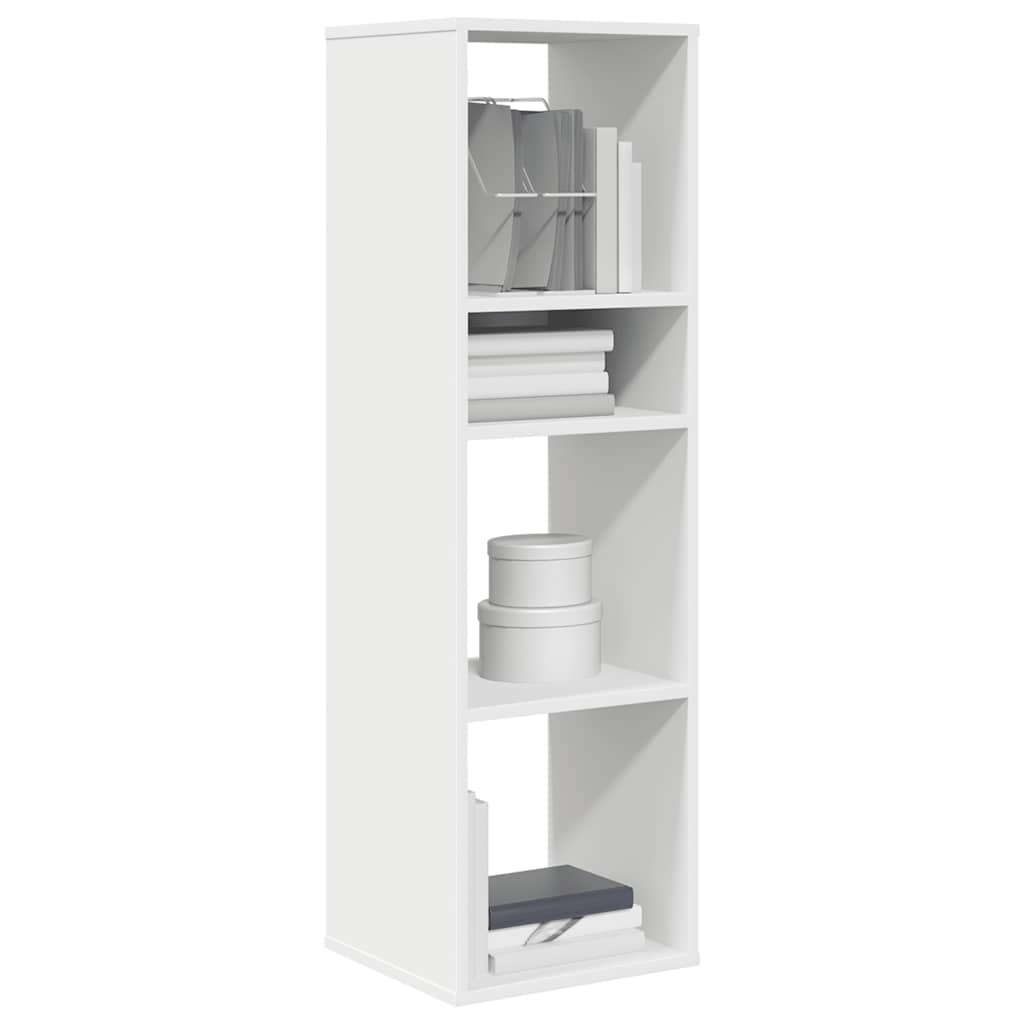 Boekenkast 34x31x112 cm bewerkt hout wit is nu te koop bij PeponiXL, paradijselijk wonen!