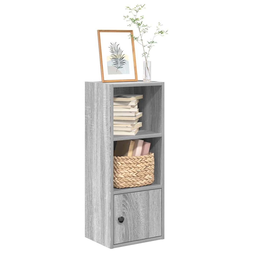 Boekenkast 31x24x77 cm bewerkt hout grijs sonoma eikenkleurig is nu te koop bij PeponiXL, paradijselijk wonen!
