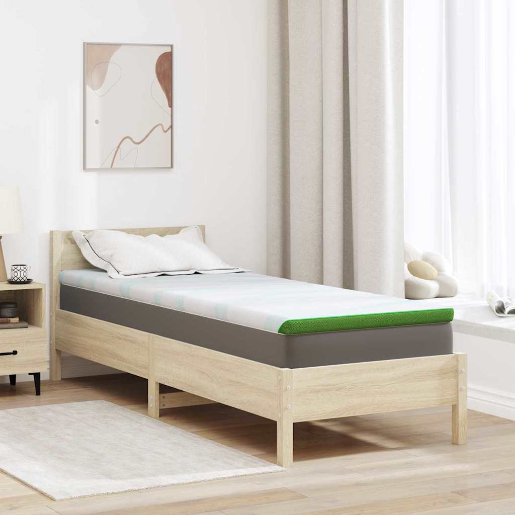 matrastopper Wit en Groen 70 x 200 cm Jacquard Stof is nu te koop bij PeponiXL, paradijselijk wonen!