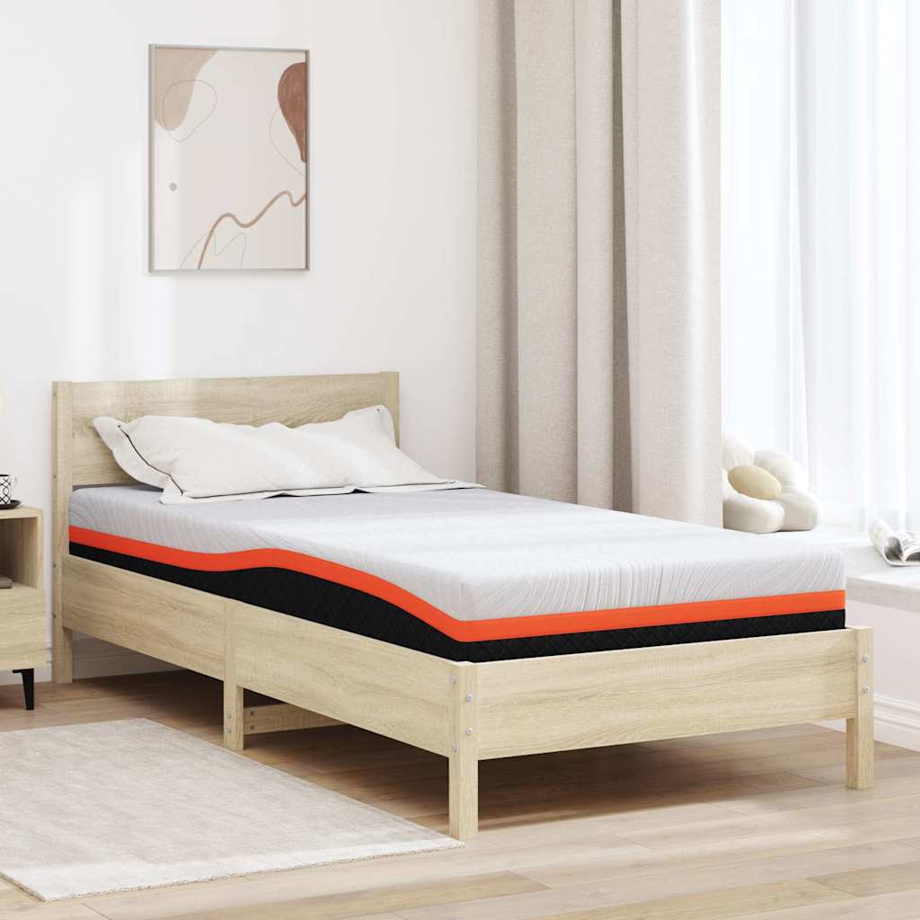 Matras Wit en zwart 120 x 200 cm Jacquard stof is nu te koop bij PeponiXL, paradijselijk wonen!