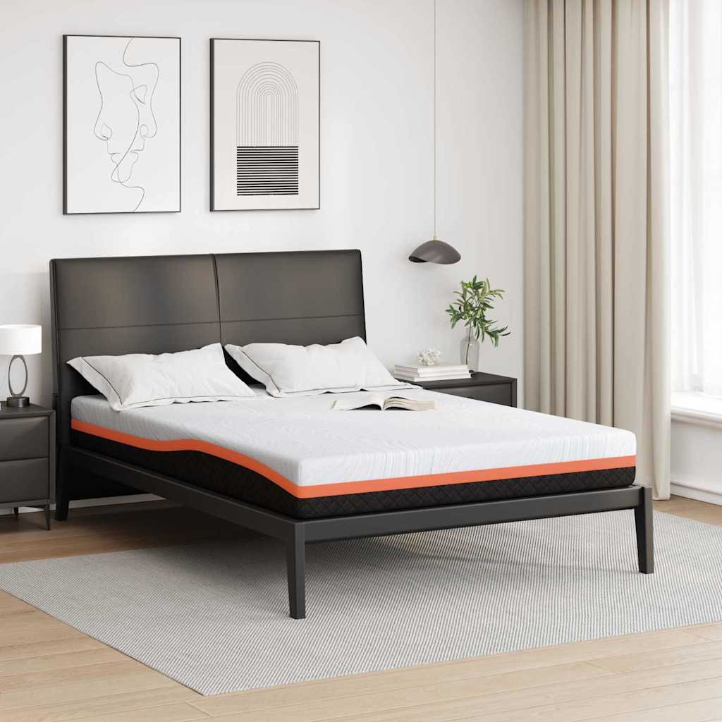 Matras Wit en zwart 140 x 190 cm Jacquard stof is nu te koop bij PeponiXL, paradijselijk wonen!