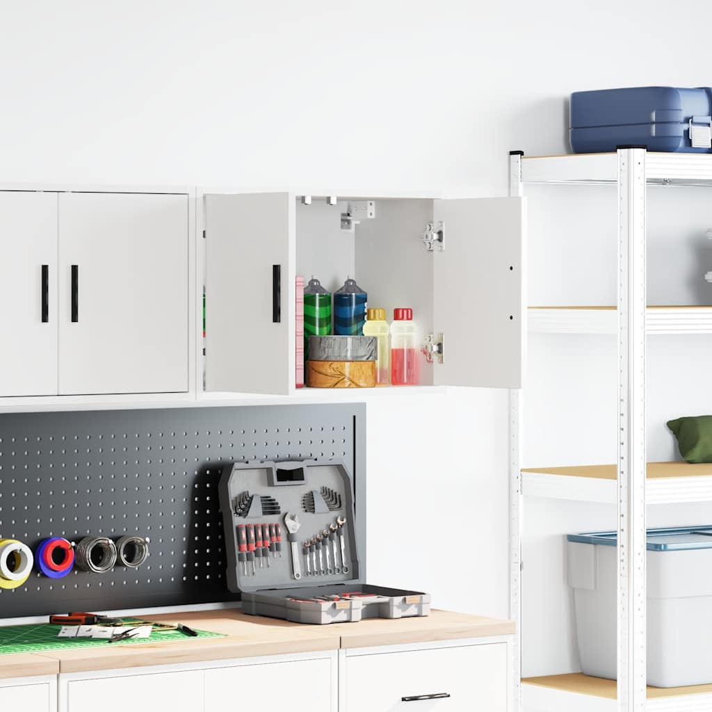 Garagewandkast bewerkt hout wit is nu te koop bij PeponiXL, paradijselijk wonen!