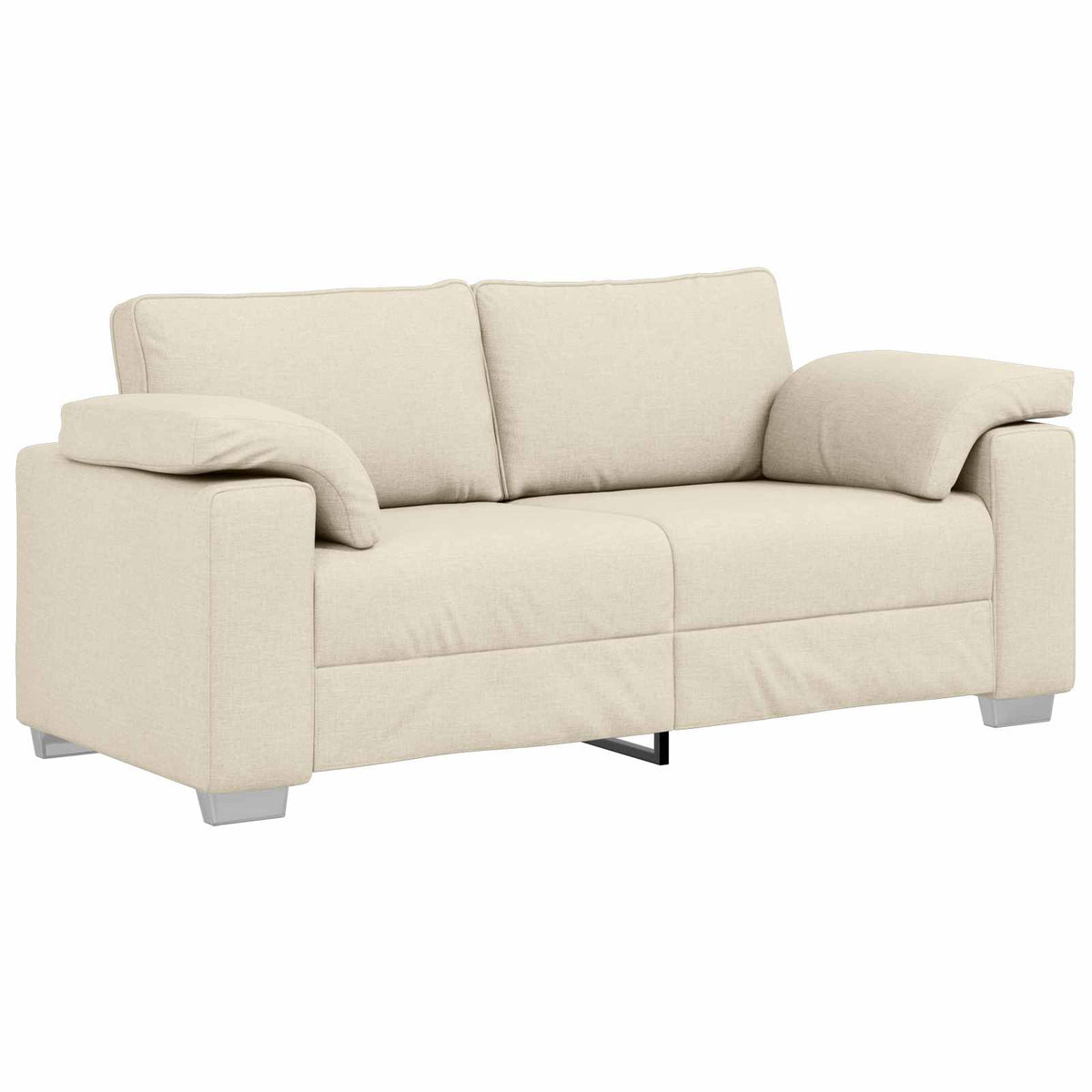 2-Zits Sofa Beige 180 cm Linnen-mix stof is nu te koop bij PeponiXL, paradijselijk wonen!