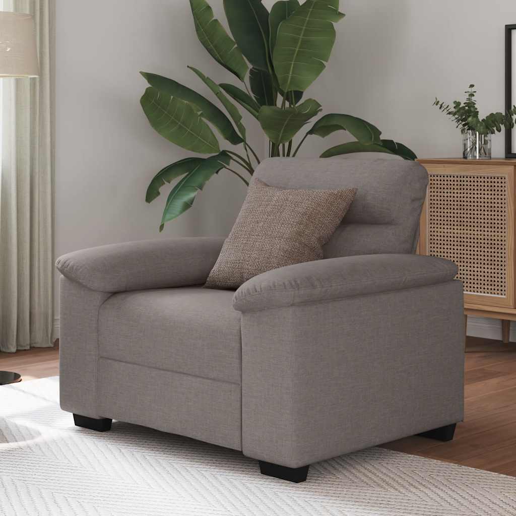 Sofastoel Taupe 100x81x84 cm Stof is nu te koop bij PeponiXL, paradijselijk wonen!