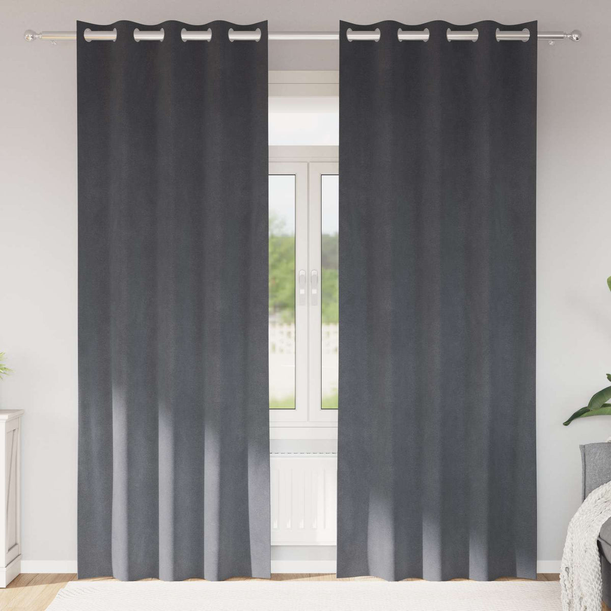 Verduisterende gordijnen 2 pcs Lichtgrijs 140 x 260 cm Fluweel is nu te koop bij PeponiXL, paradijselijk wonen!