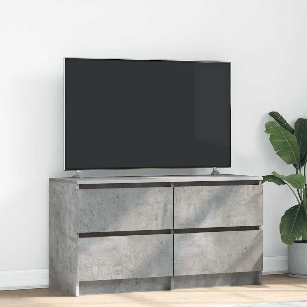 Tv-meubel 100x35x54 cm bewerkt hout betongrijs is nu te koop bij PeponiXL, paradijselijk wonen!