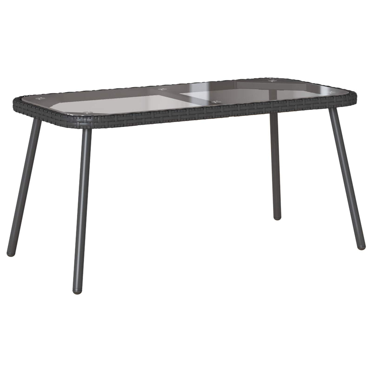 Salontafel Zwart 90 x 45 x 43 cm poly rattan is nu te koop bij PeponiXL, paradijselijk wonen!
