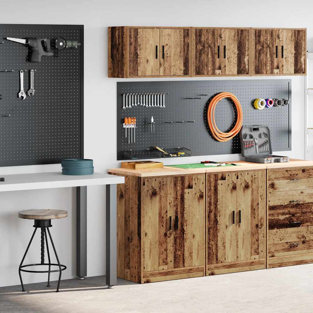 Garagekasten 2 st bewerkt hout oud hout is nu te koop bij PeponiXL, paradijselijk wonen!