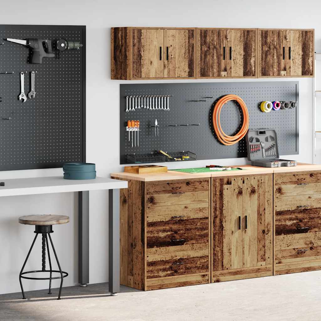 Garagekasten 2 st bewerkt hout oud hout is nu te koop bij PeponiXL, paradijselijk wonen!