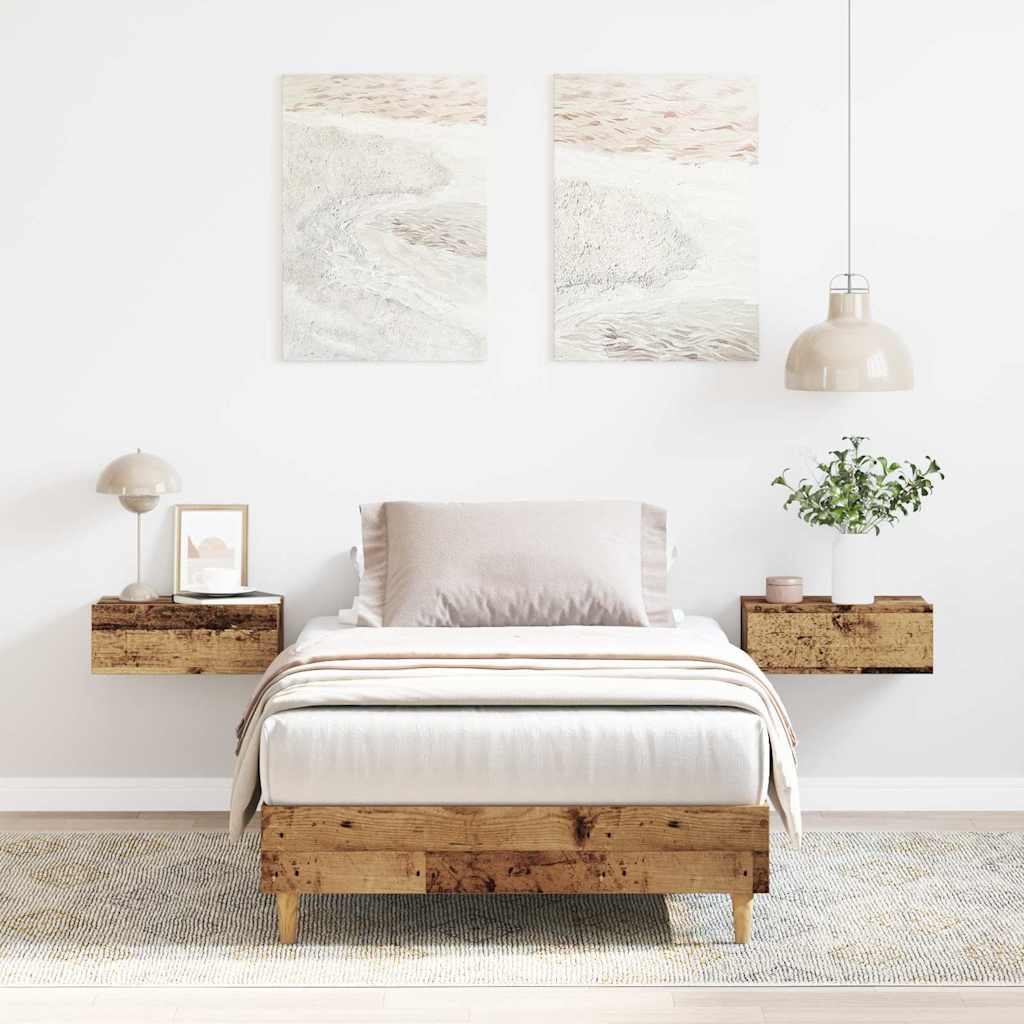 Bedframe zonder matras 100x200 cm spaanplaat bewerkt hout is nu te koop bij PeponiXL, paradijselijk wonen!