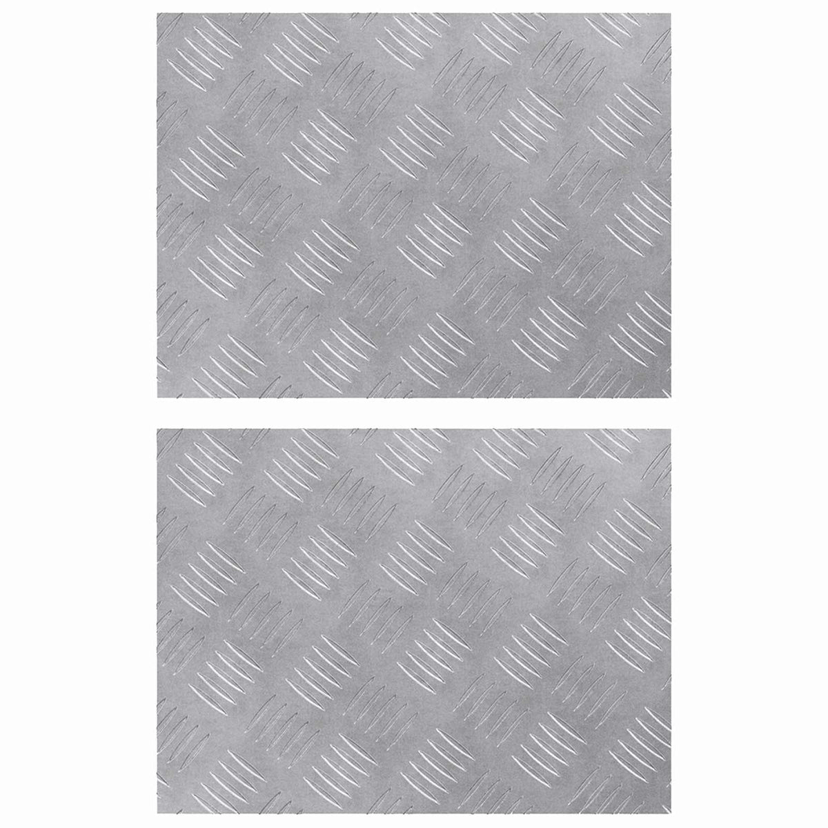 Trap Tread Rechthoekig 2 pcs Zilver 40 x 30 cm Aluminium is nu te koop bij PeponiXL, paradijselijk wonen!