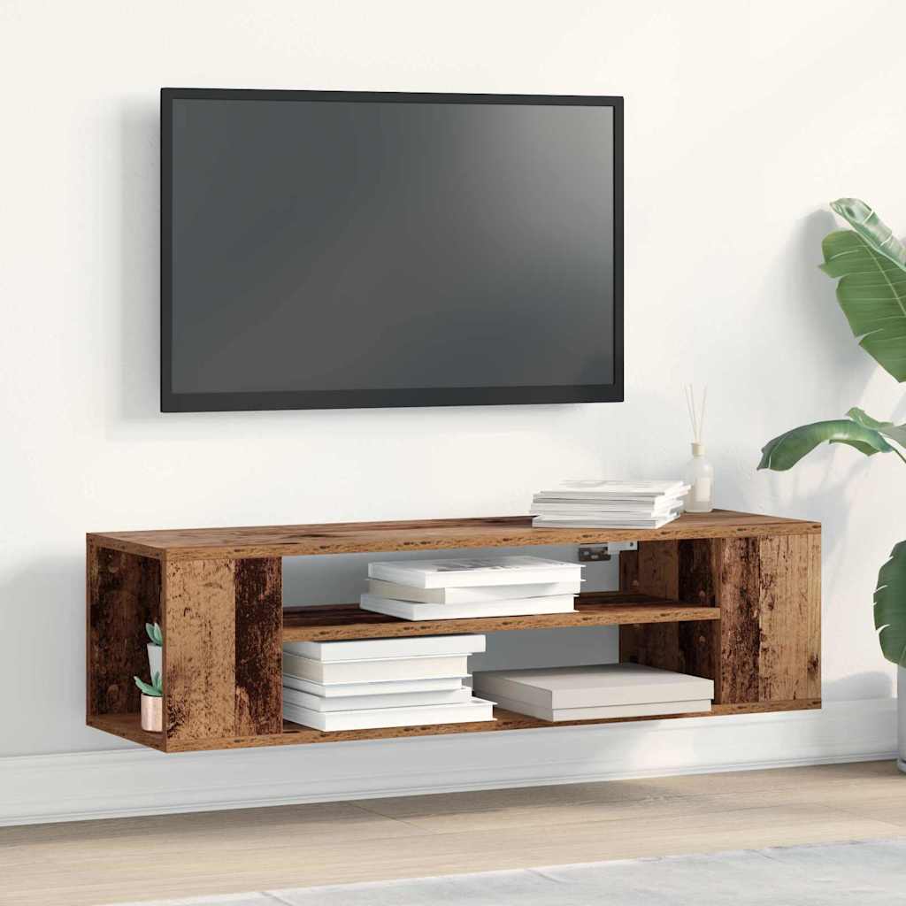 TV-kast Oud hout 100 x 30 x 26,5 cm Bewerkt hout is nu te koop bij PeponiXL, paradijselijk wonen!