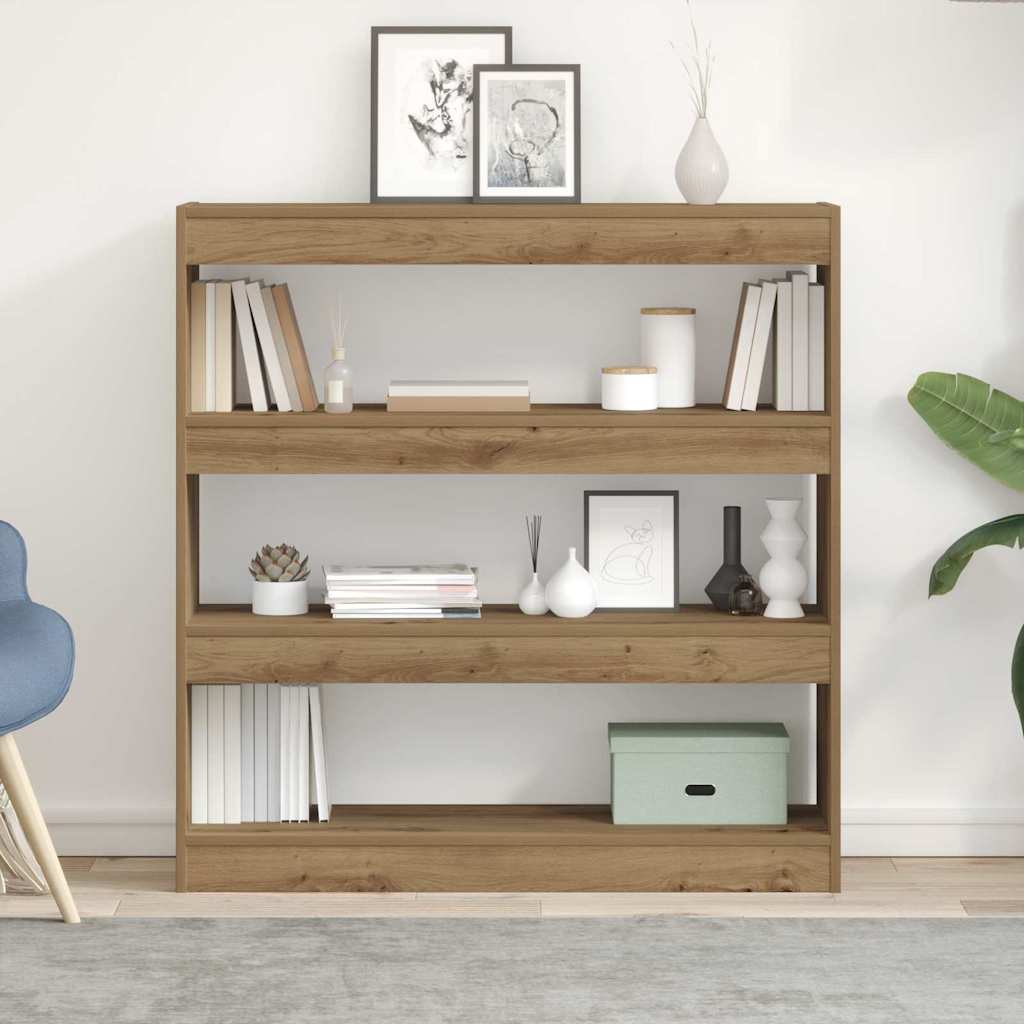 Boekenkast artisanaal eikenkleurig 100 x 30 x 103 cm is nu te koop bij PeponiXL, paradijselijk wonen!