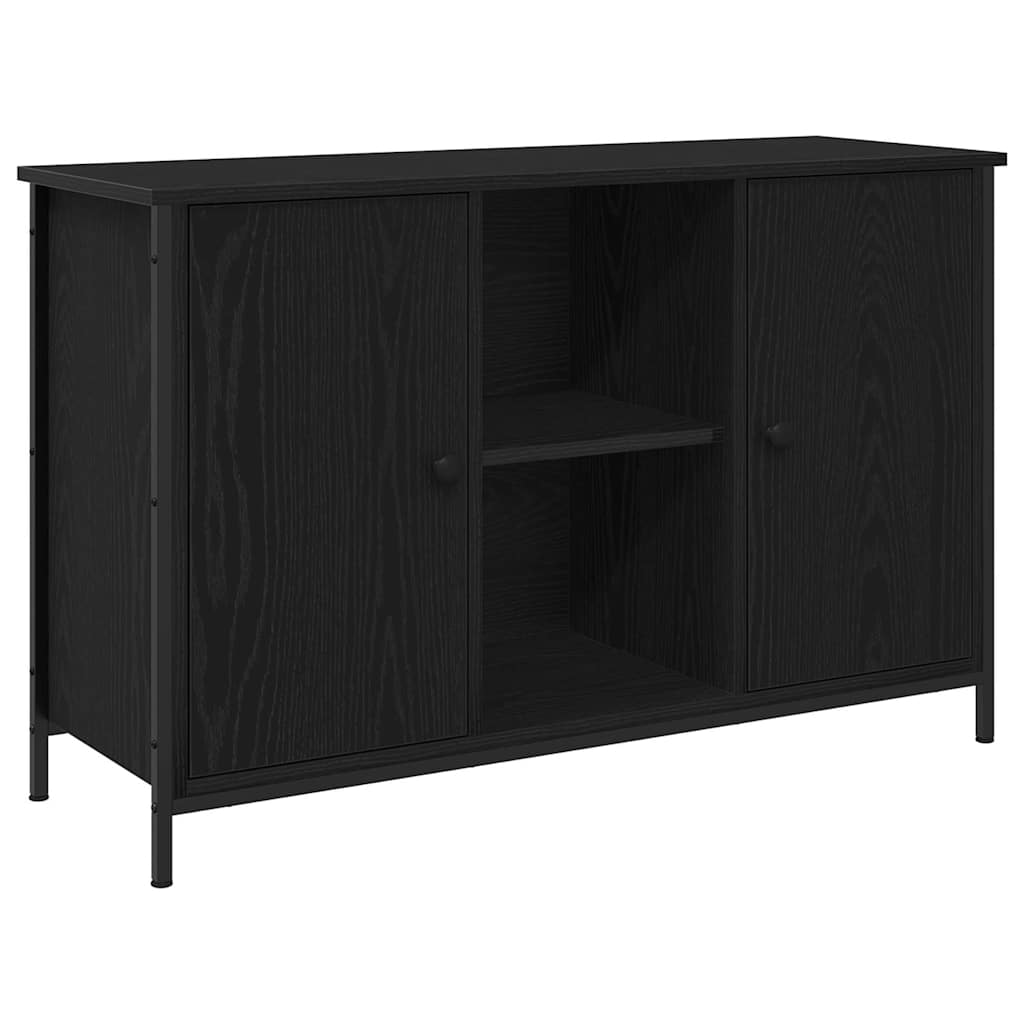 Tv-meubelset Zwart Eiken 101 x 35 x 65 cm Bewerkt hout is nu te koop bij PeponiXL, paradijselijk wonen!