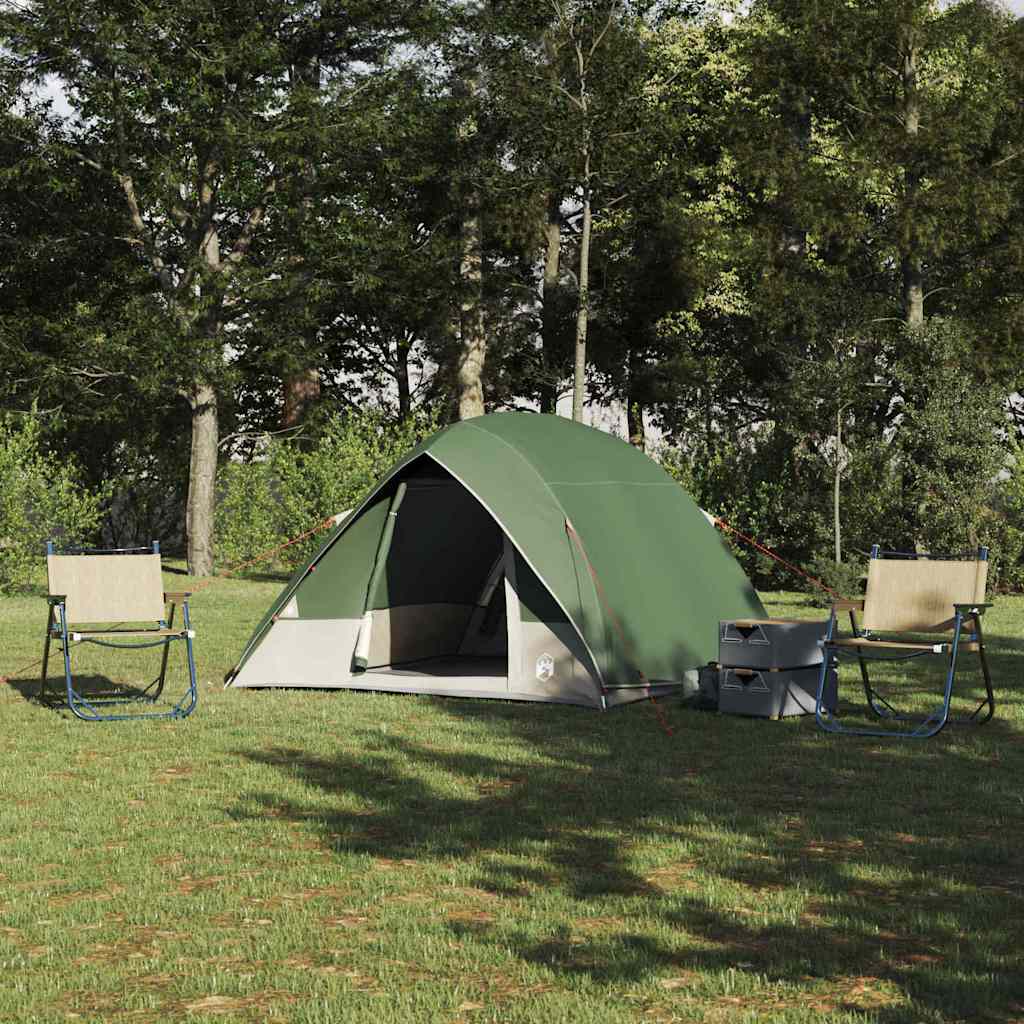 Camping Tent met dak met opslag Groen 320 x 275 x 190 cm taft is nu te koop bij PeponiXL, paradijselijk wonen!