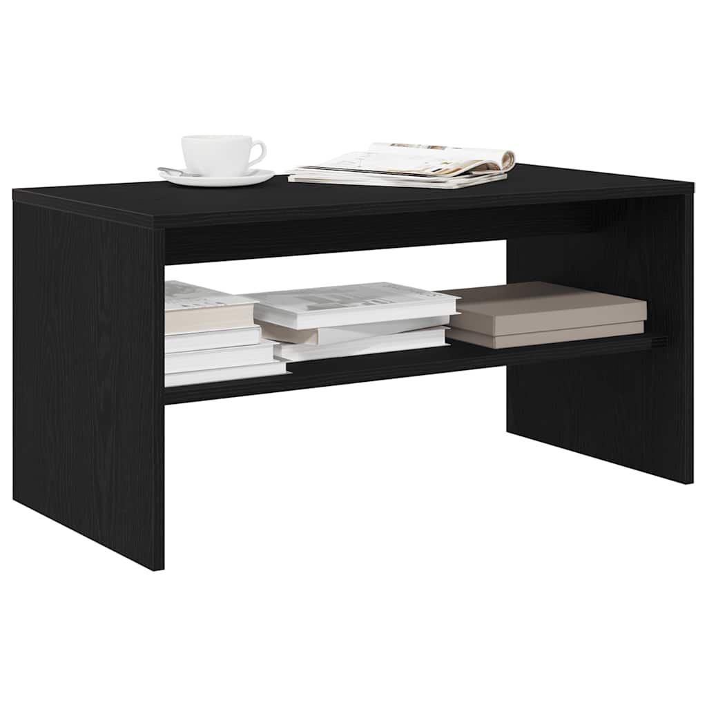 Tv-meubel 80x40x40 cm spaanplaat zwart eikenkleurig is nu te koop bij PeponiXL, paradijselijk wonen!