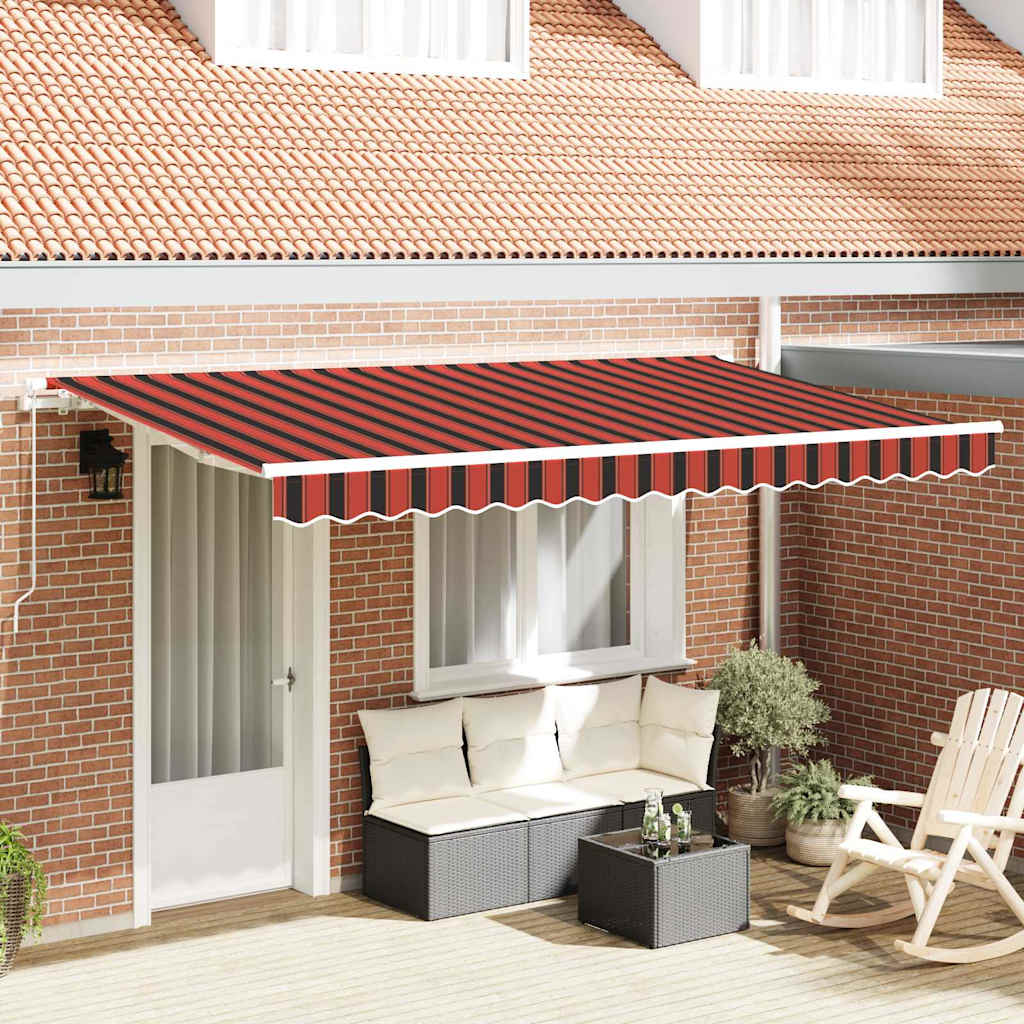 Uitschuifbare luifel Oranje 350 x 200 cm Stof is nu te koop bij PeponiXL, paradijselijk wonen!