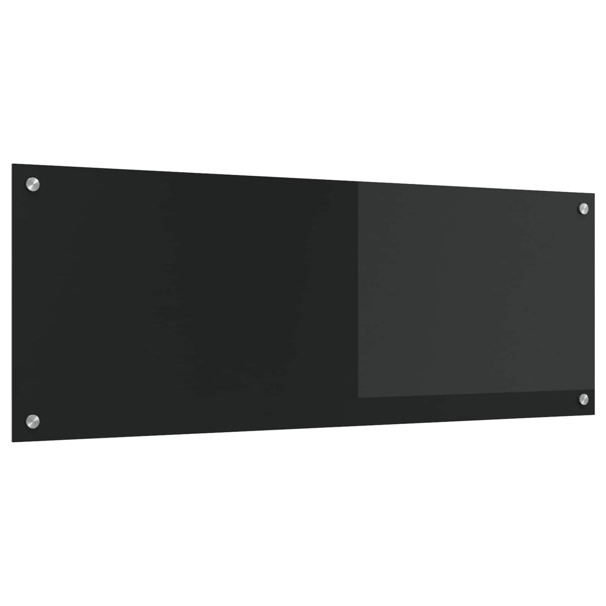 Keukenachterwand Zwart 110 x 40 cm gehard glas is nu te koop bij PeponiXL, paradijselijk wonen!