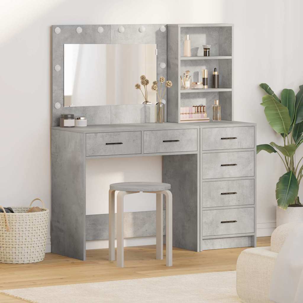 Plafondtafel met lade Grijs 78.5 x 41 x 135 cm Bewerkt hout is nu te koop bij PeponiXL, paradijselijk wonen!