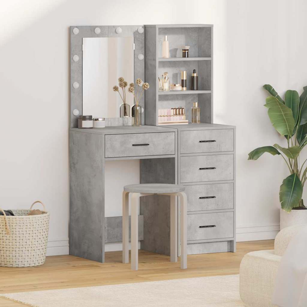Plafondtafel met lade 2 pcs Grijs 50 x 41 x 135 cm Bewerkt hout is nu te koop bij PeponiXL, paradijselijk wonen!