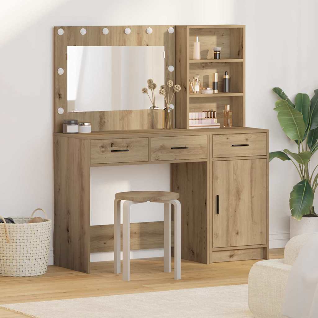 Plafondtafel met spiegellichten 2 pcs Bruin Bewerkt hout is nu te koop bij PeponiXL, paradijselijk wonen!
