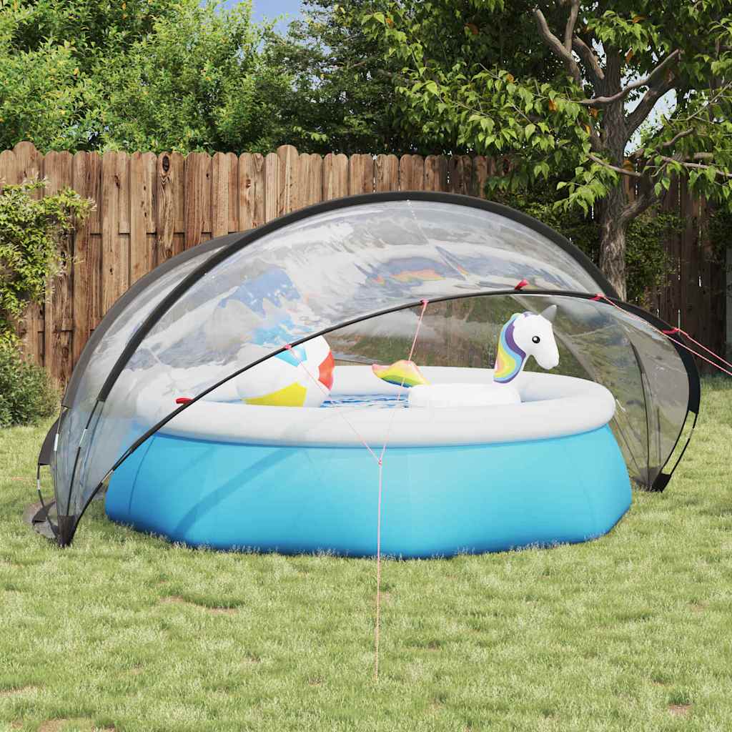vidaXL Pooldome 336 x 322 x 160 cm PVC Doorzichtig