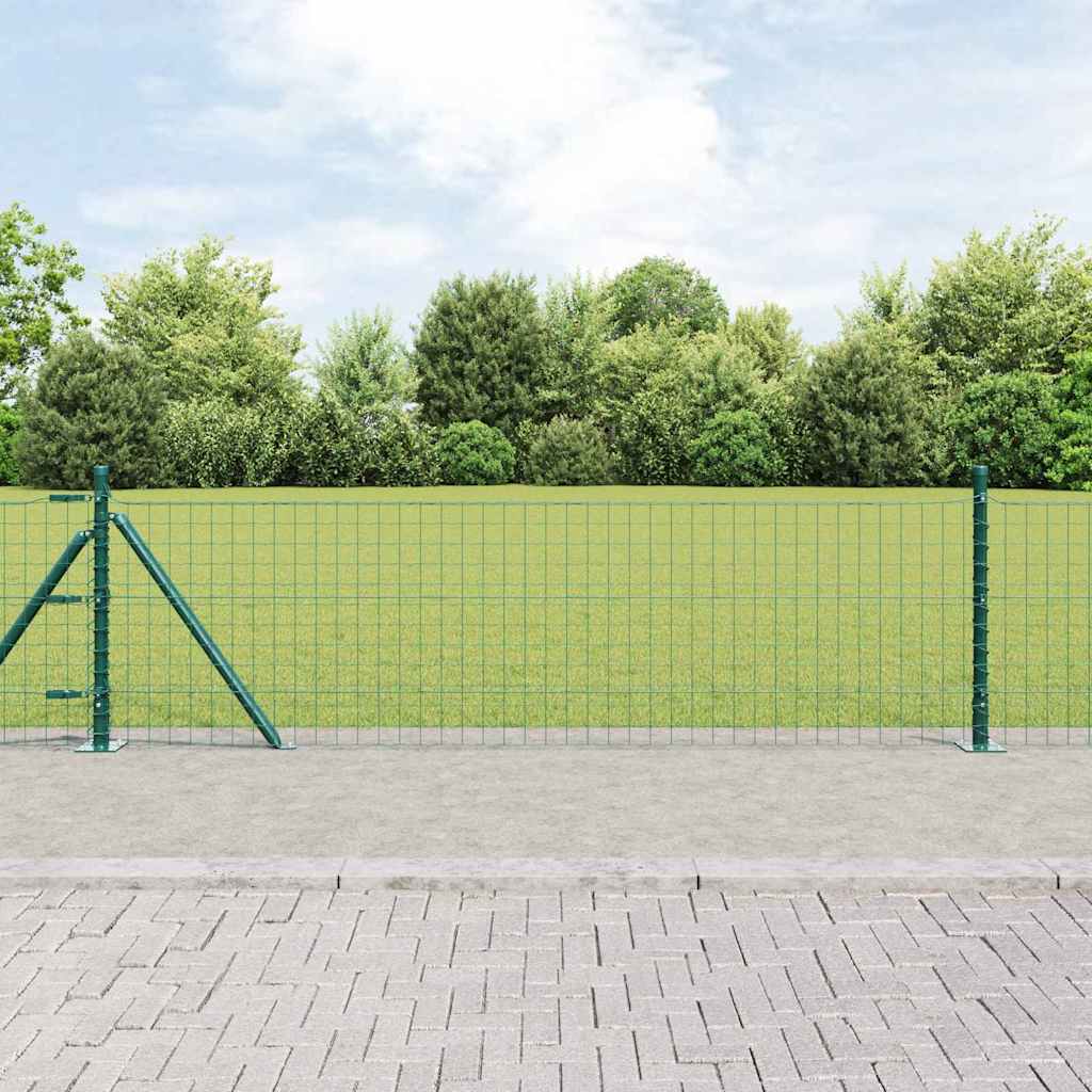 Hekpaal met betonnen voet 13 st Groen Gepoedercoat staal is nu te koop bij PeponiXL, paradijselijk wonen!