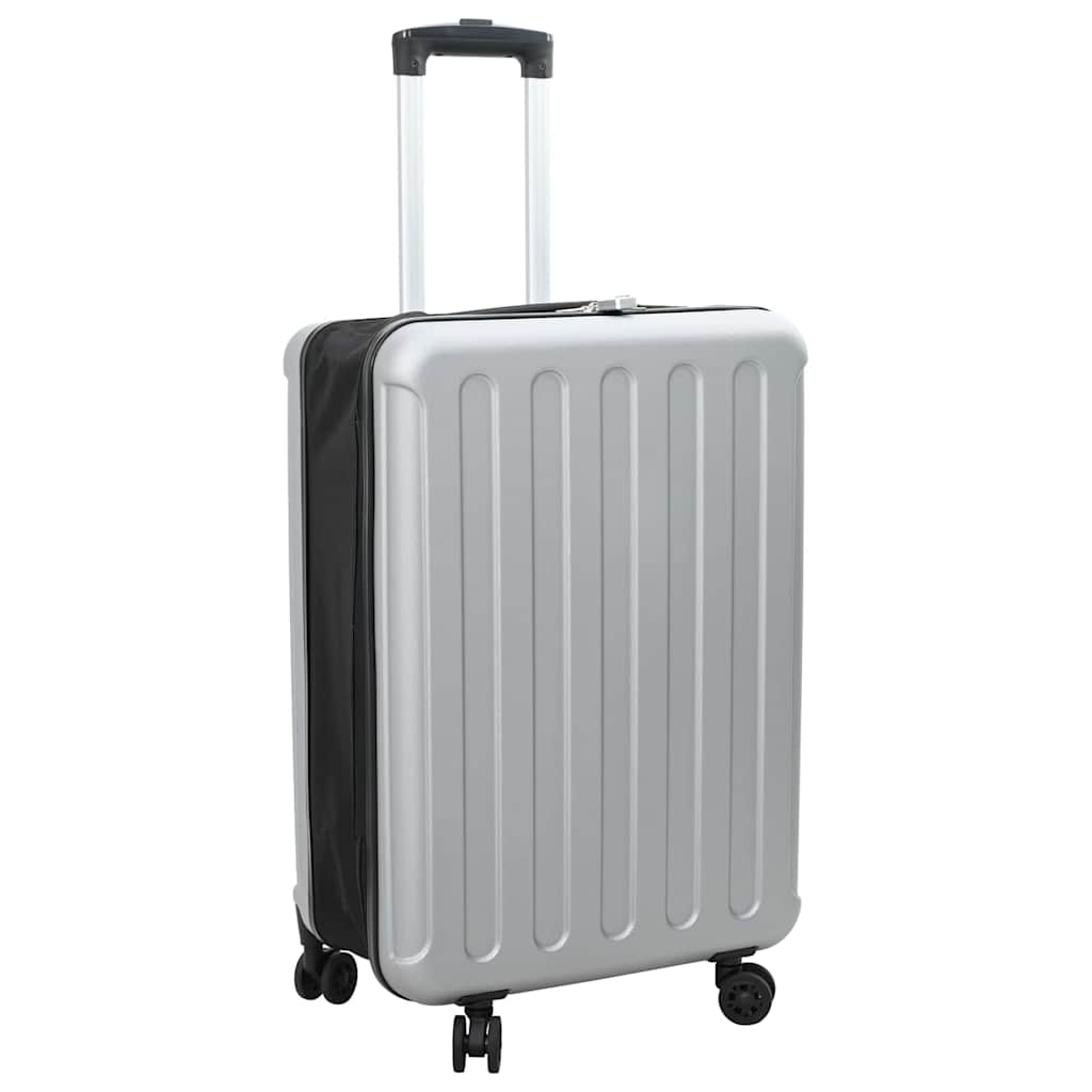 Koffer met slot Zilver 43 x 27 x 66 cm ABS Kunststof is nu te koop bij PeponiXL, paradijselijk wonen!