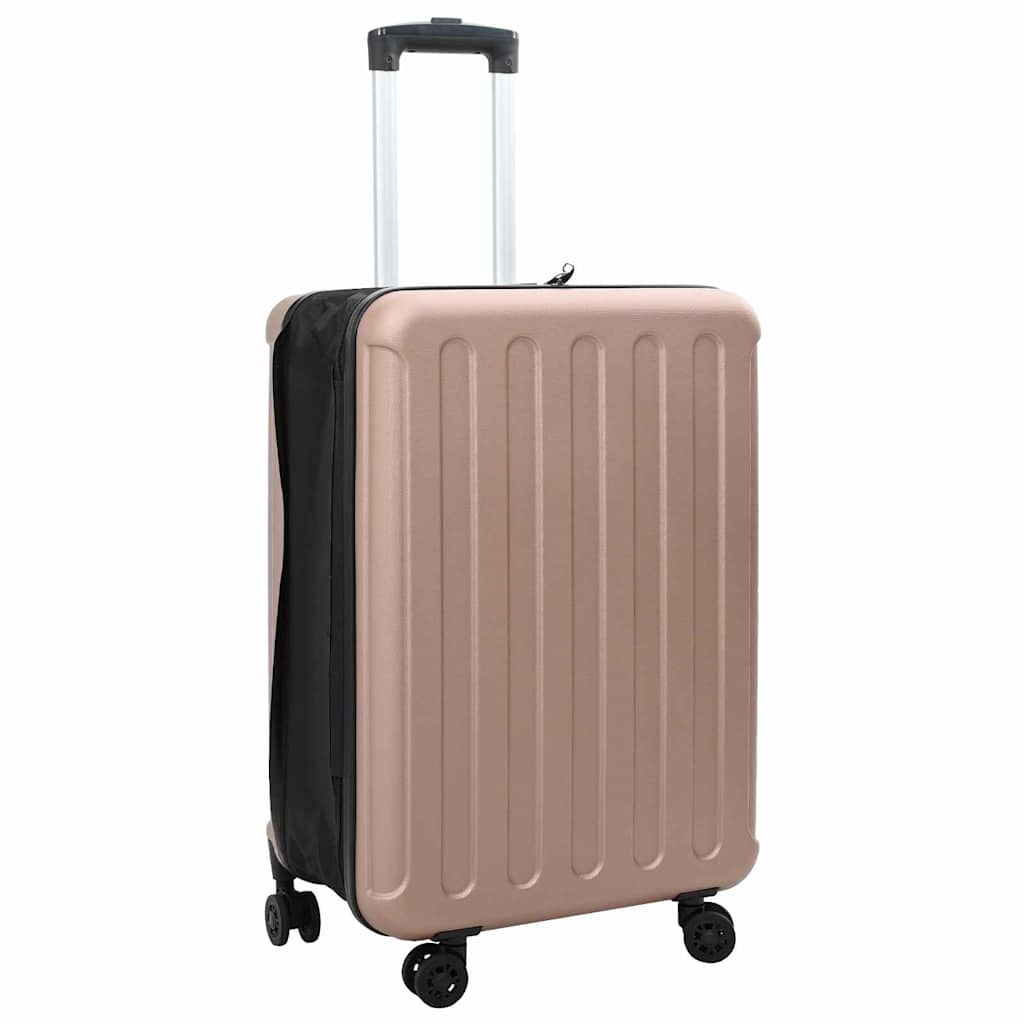 Koffer met slot Roségoud 43 x 27 x 66 cm ABS Kunststof is nu te koop bij PeponiXL, paradijselijk wonen!
