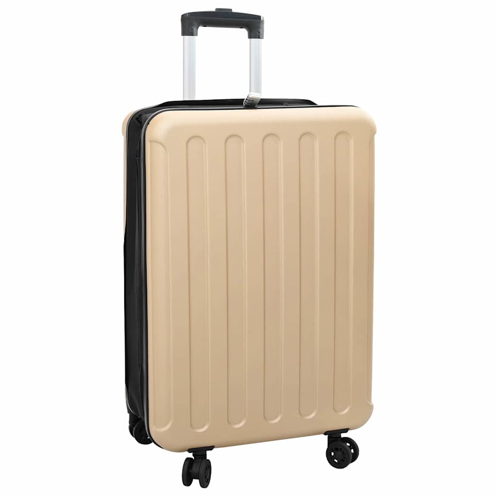 Koffer met slot champagne 43 x 27 x 66 cm ABS Kunststof is nu te koop bij PeponiXL, paradijselijk wonen!