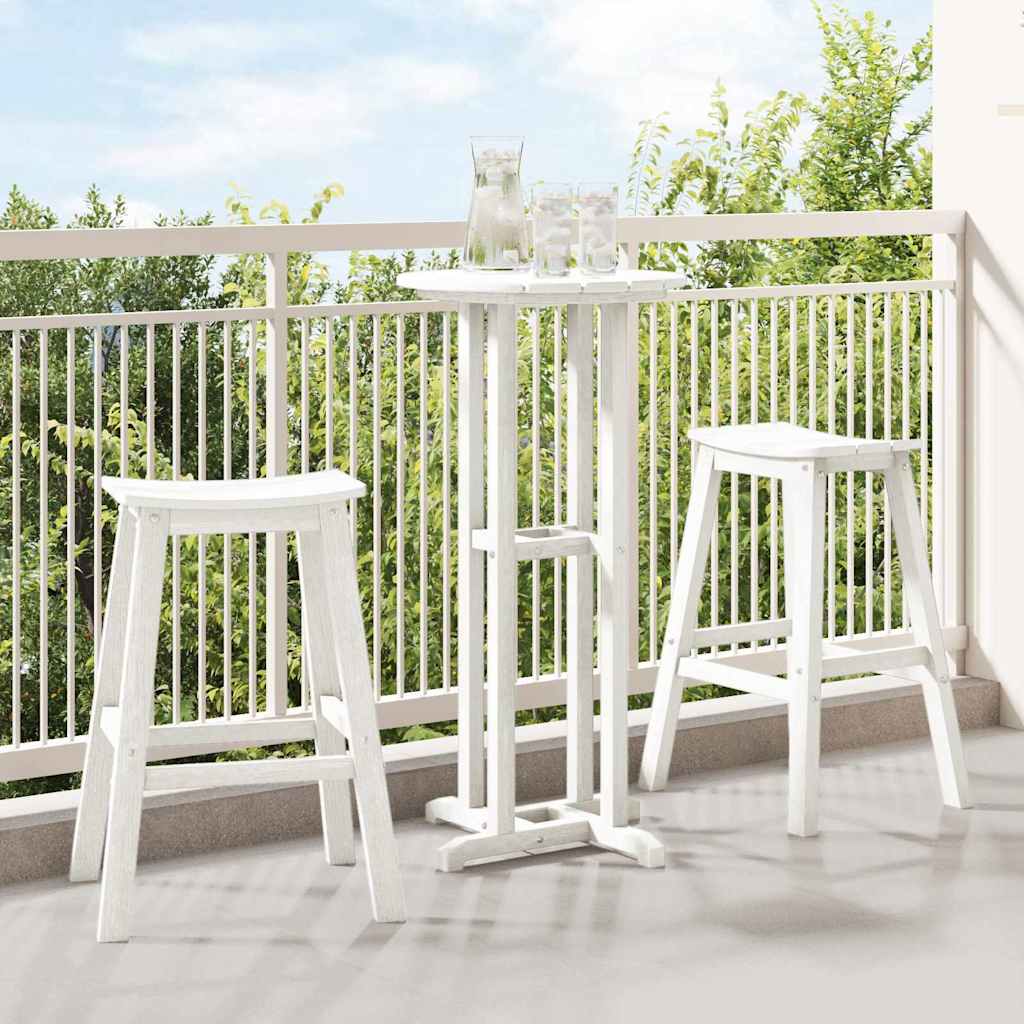 Barkruk 2 pcs Wit 52 x 43 x 73,5 cm HDPE is nu te koop bij PeponiXL, paradijselijk wonen!