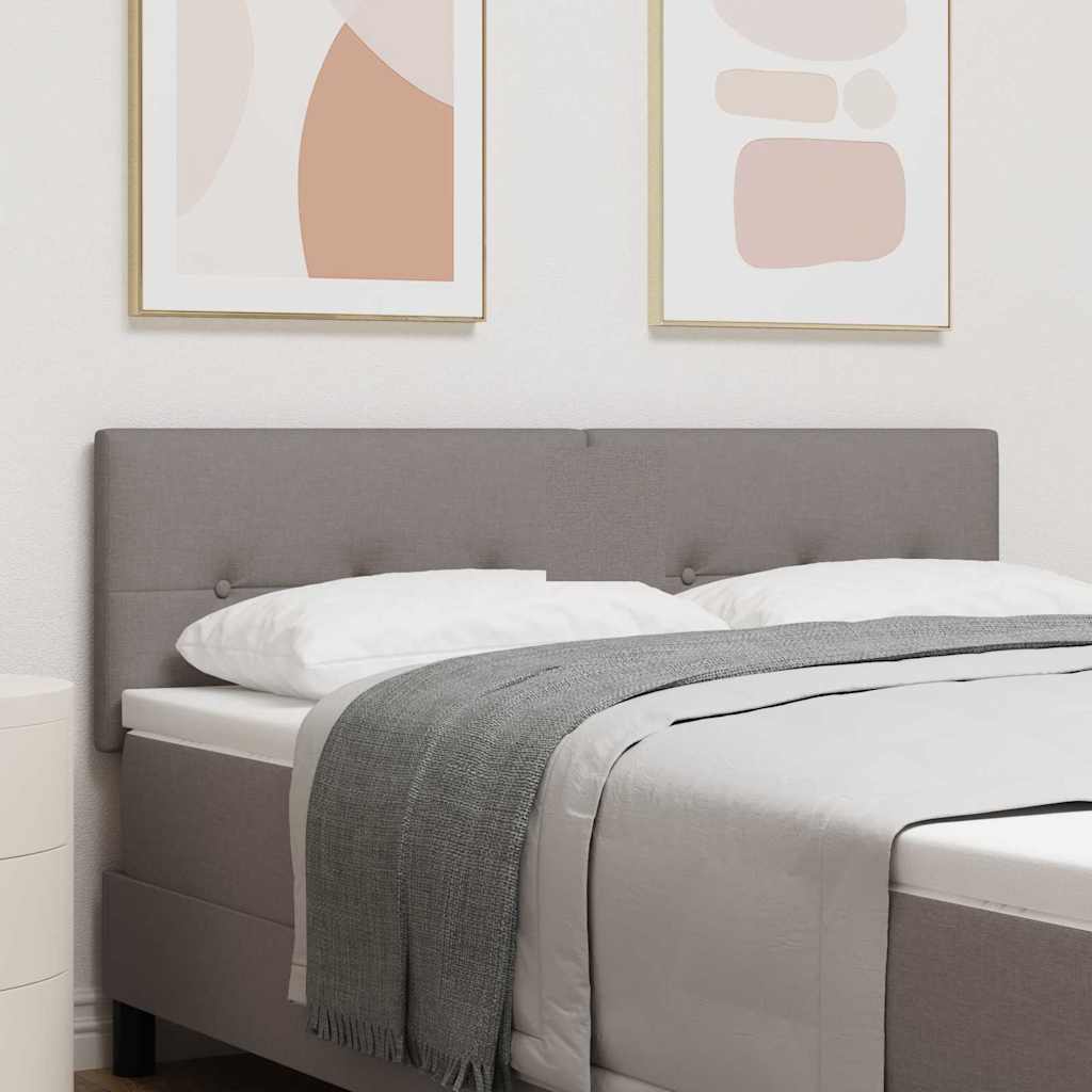 in hoogte verstelbaar hoofdbord Taupe 160 cm Stof is nu te koop bij PeponiXL, paradijselijk wonen!