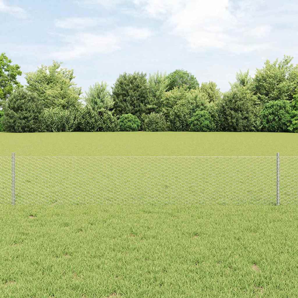 Hek met Paal Zilverkleurig is nu te koop bij PeponiXL, paradijselijk wonen!