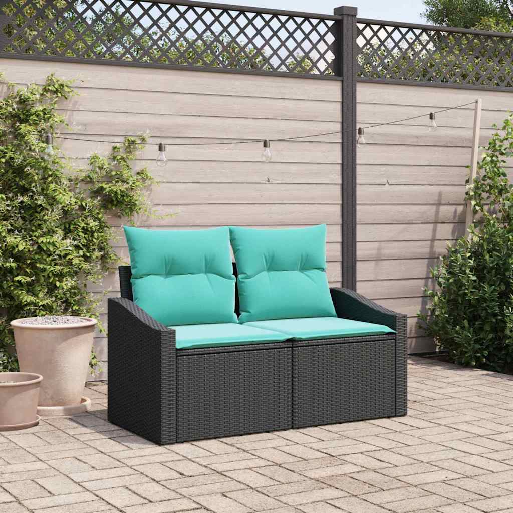 Tuinbank Grijs 123 x 62 x 69cm poly rattan is nu te koop bij PeponiXL, paradijselijk wonen!