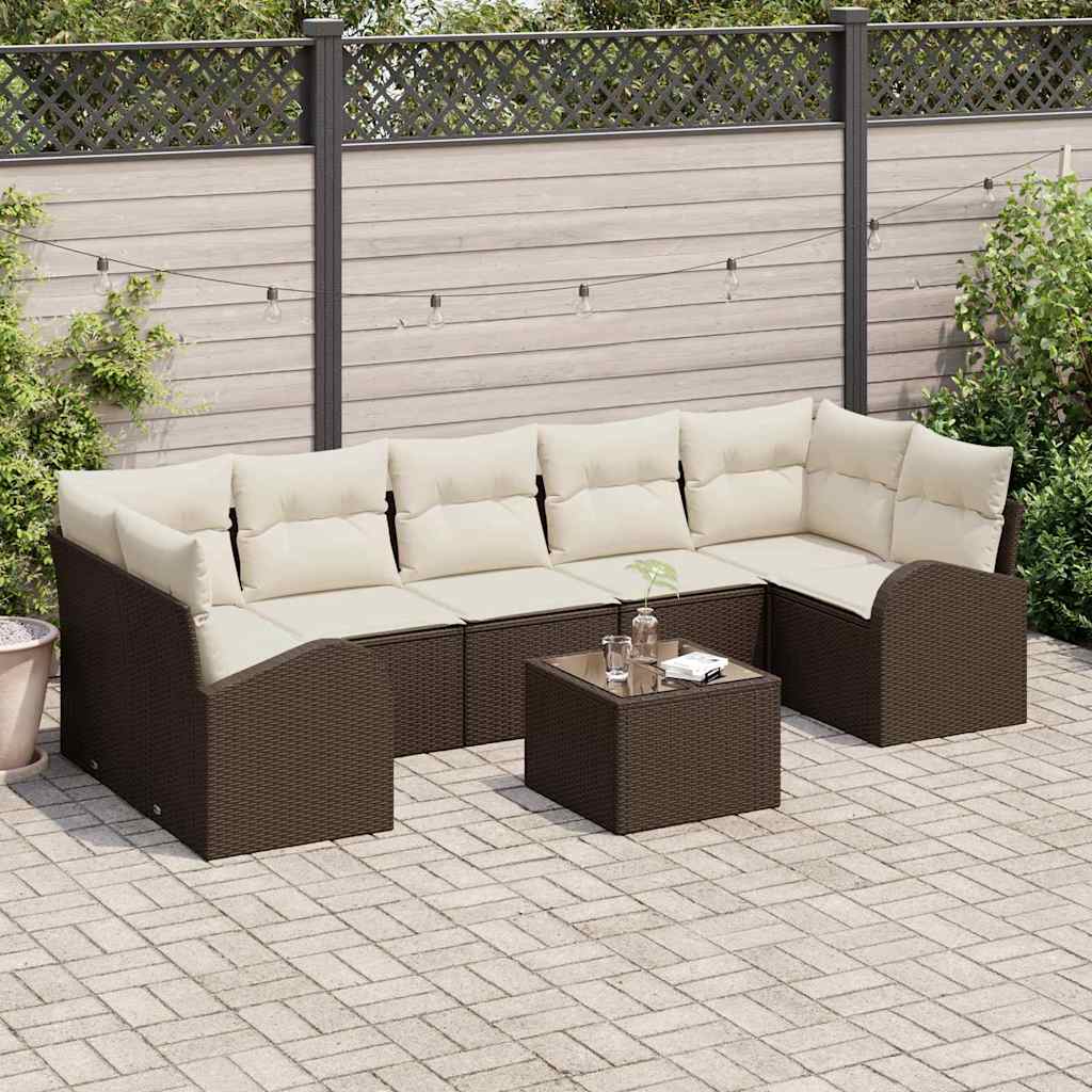 Tuin Sofa Set Bruin 55 x 55 x 37 cm poly rattan is nu te koop bij PeponiXL, paradijselijk wonen!