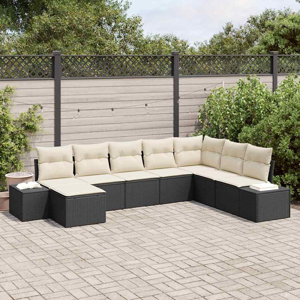 Tuin Sofa Set 8 st poly rattan is nu te koop bij PeponiXL, paradijselijk wonen!