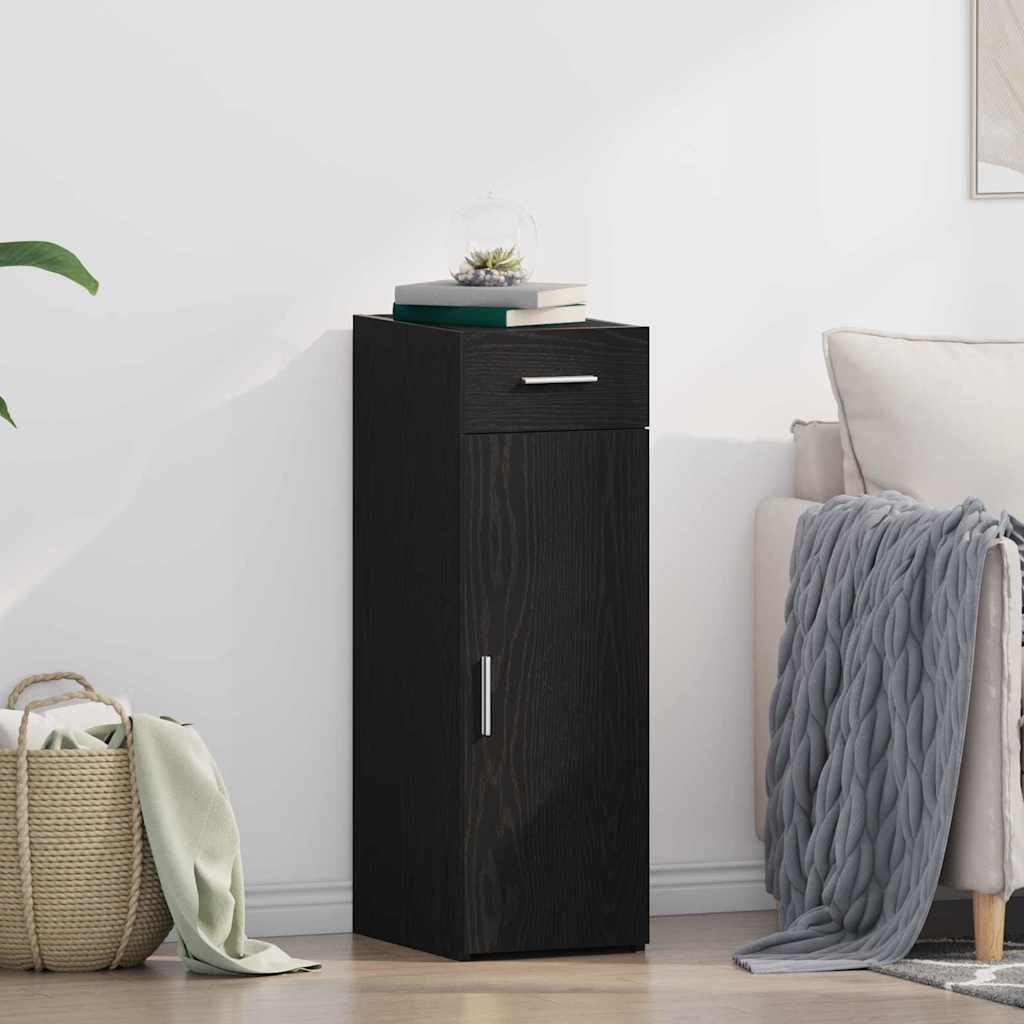 Dressoir met lade Zwart Eiken 30 x 42,5 x 93 cm is nu te koop bij PeponiXL, paradijselijk wonen!