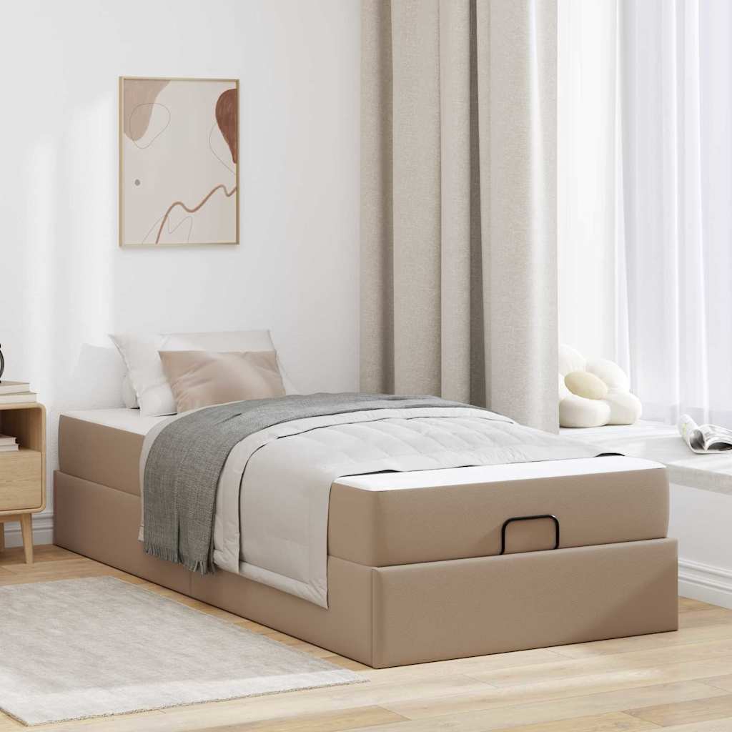 Bedframe met matras Anders 2 st Tan PVC is nu te koop bij PeponiXL, paradijselijk wonen!