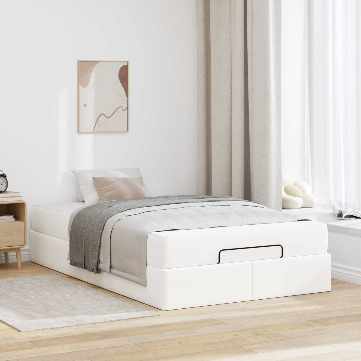 Bedframe met matras Anders 2 st Wit PVC is nu te koop bij PeponiXL, paradijselijk wonen!
