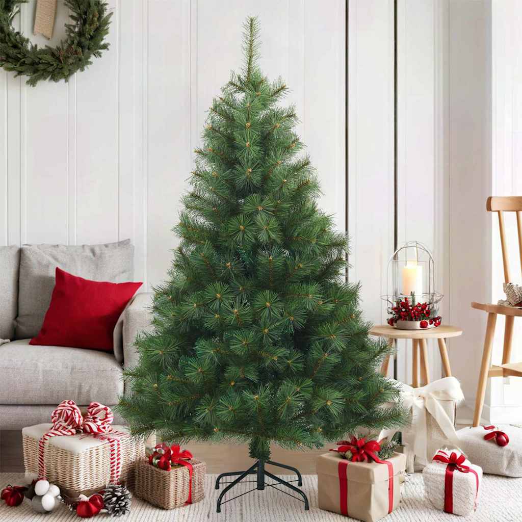 Kunstmatige Inklapbare Kerstboom Groen 150 cm PVC, staal is nu te koop bij PeponiXL, paradijselijk wonen!