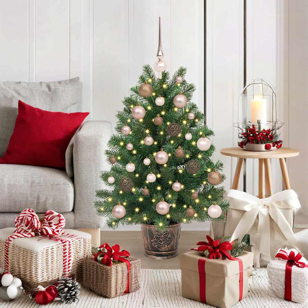 Kunstkerstboom met 150 LED met standaard Groen 95 cm PE en PVC is nu te koop bij PeponiXL, paradijselijk wonen!