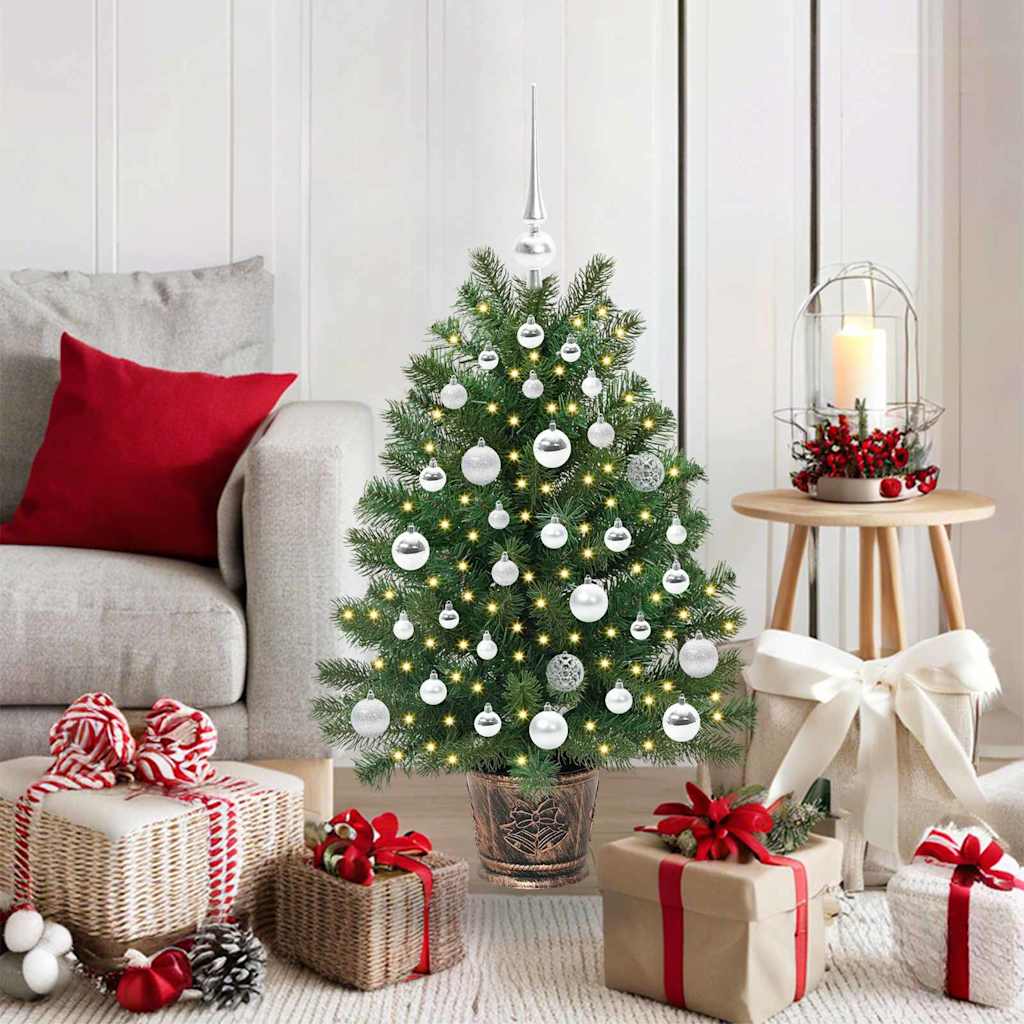 Kunstkerstboom met 150 LED met standaard Groen 95 cm PE en PVC is nu te koop bij PeponiXL, paradijselijk wonen!