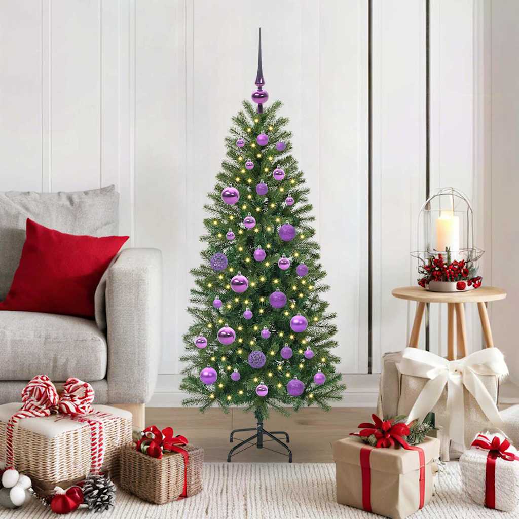 Kunstkerstboom met 150 LED met standaard Groen 120 cm PE en PVC is nu te koop bij PeponiXL, paradijselijk wonen!
