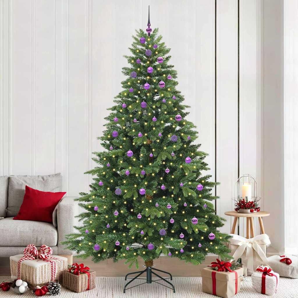 Kunstkerstboom met 300 LED met standaard Groen 240 cm PE en PVC is nu te koop bij PeponiXL, paradijselijk wonen!