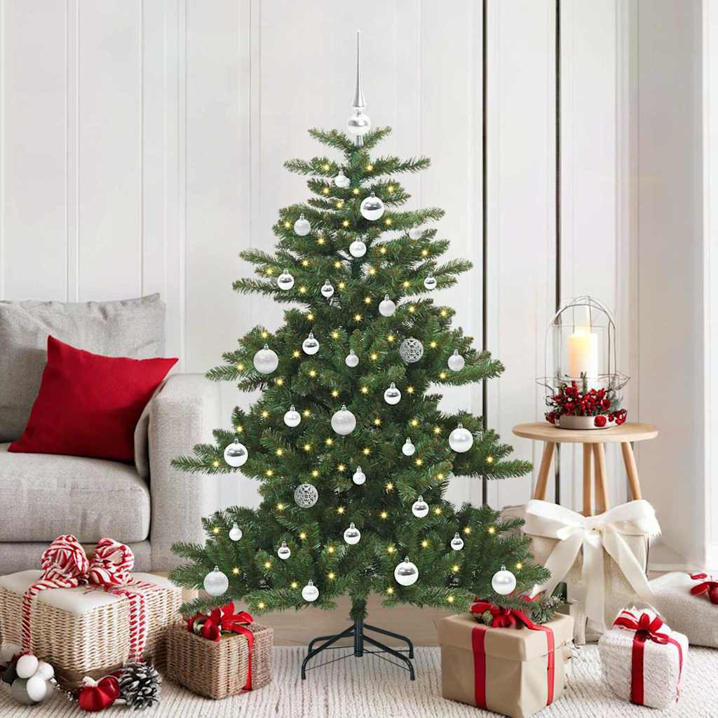 Kunstmatige Inklapbare Kerstboom Groen 150 cm PVC en staal is nu te koop bij PeponiXL, paradijselijk wonen!