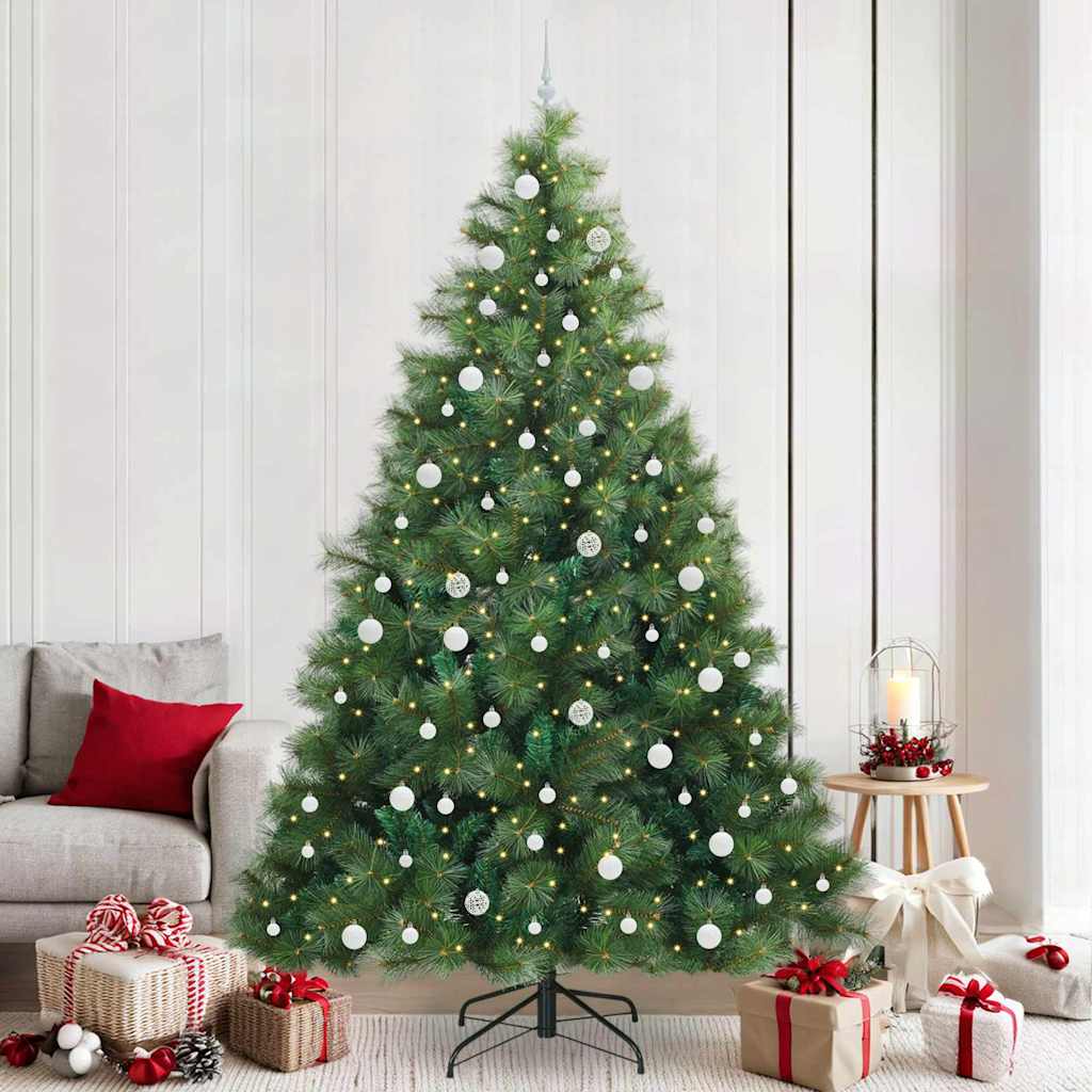 Kunstkerstboom met 300 LED met standaard Groen 240 cm PE en PVC is nu te koop bij PeponiXL, paradijselijk wonen!