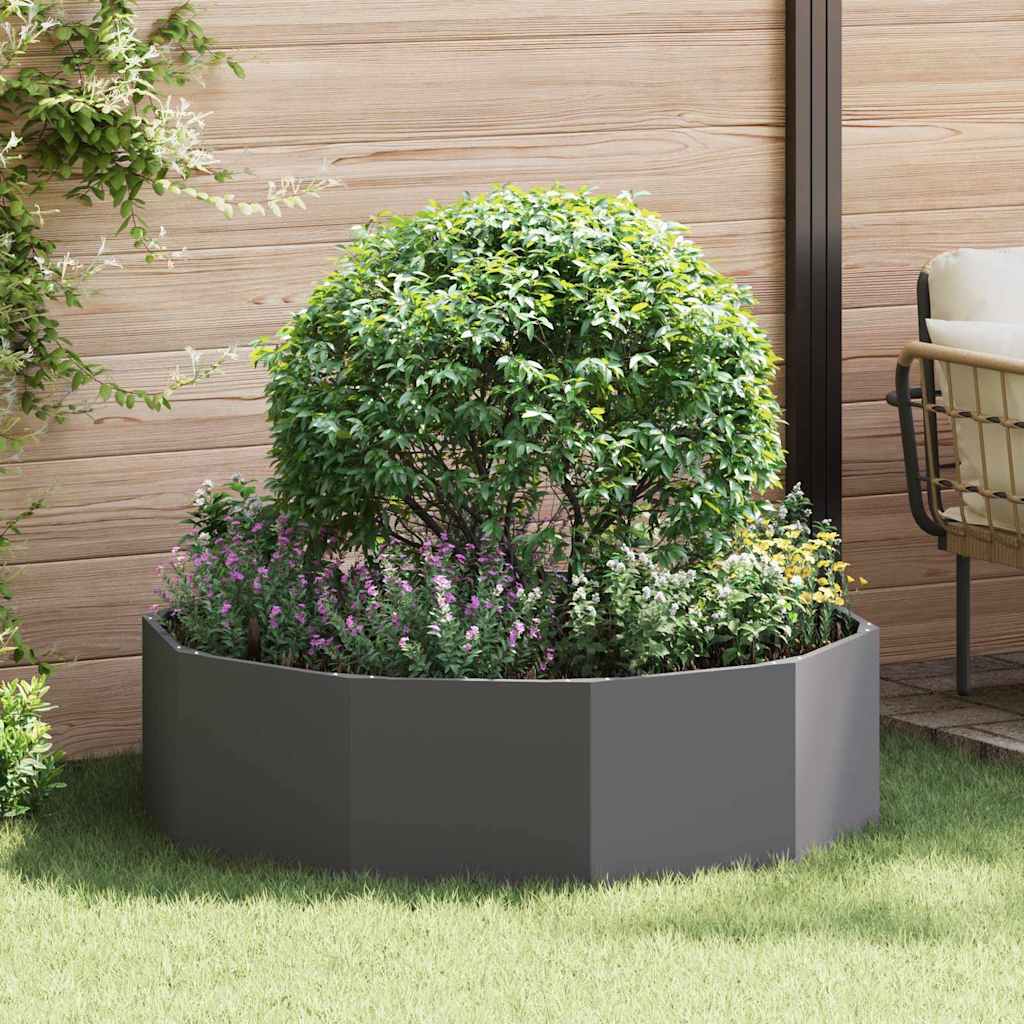Plantenbak Zwart 120 x 120 x 35 cm Staal is nu te koop bij PeponiXL, paradijselijk wonen!