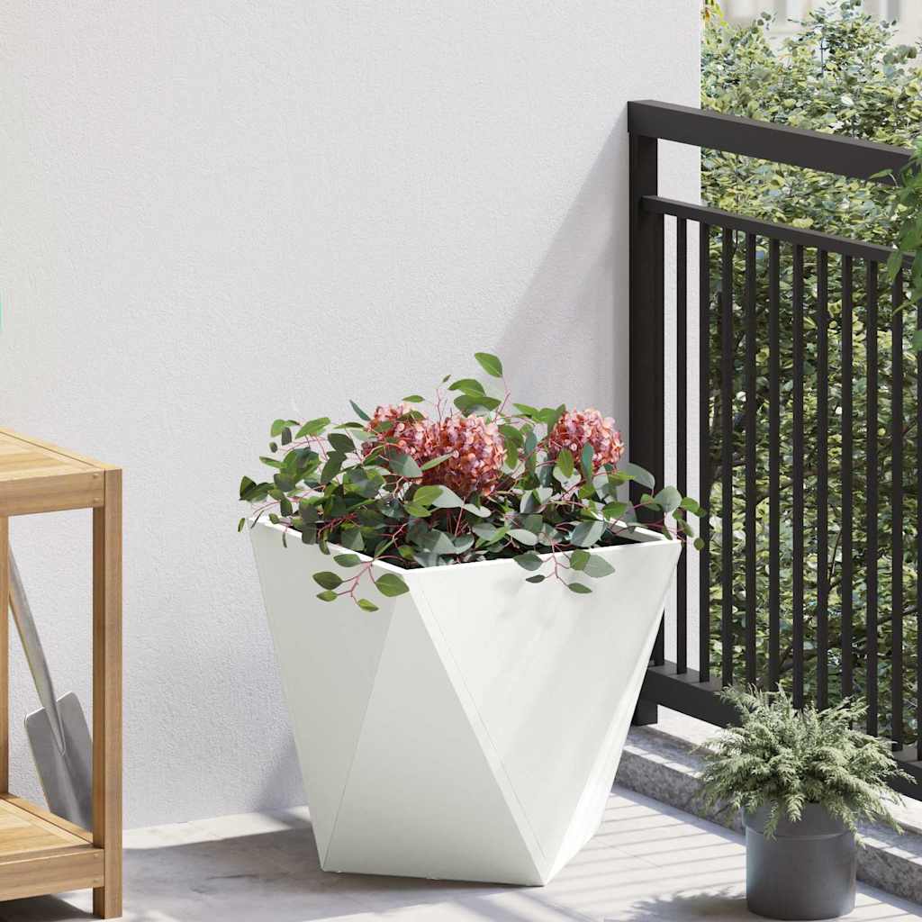 Plantenbak Wit 40 x 40 x 40 cm Staal is nu te koop bij PeponiXL, paradijselijk wonen!
